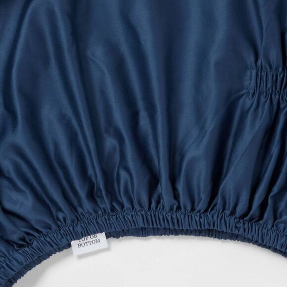 Threshold - California King 400 Thread Count Performance Fitte Blue - Picture 3 of 4